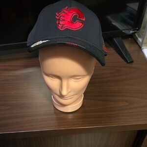 NHL Black Cap with Gold Accent